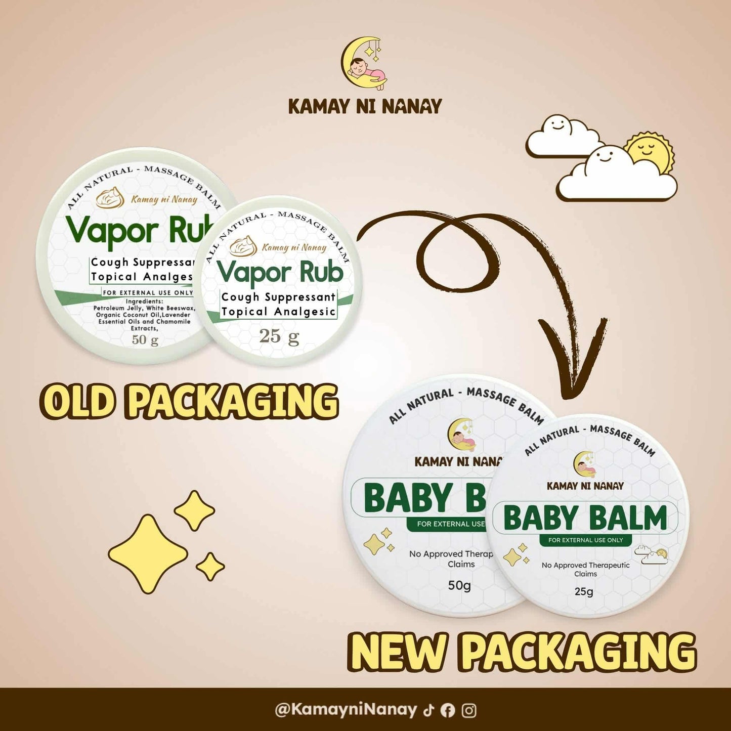 Kamay ni Nanay Vapor Rub Menthol 25g