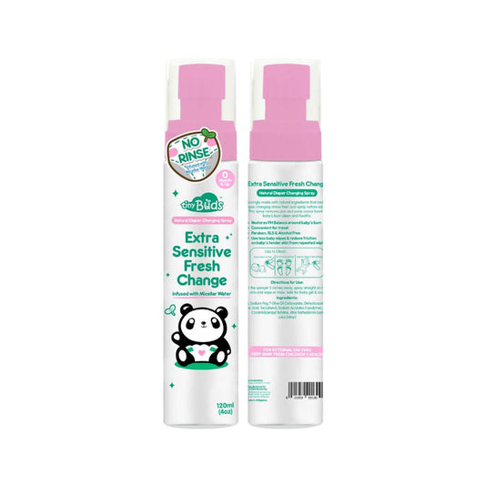 Tiny Buds Extra Sensitive Diaper Changing Spray (120ml) - Extra Value Mart