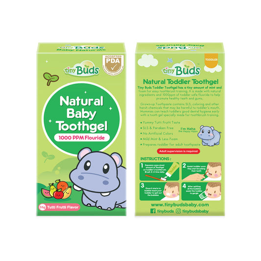 Tiny Buds Toddler Training Toothpaste - Stage 2 Tutti Frutti 55g - Extra Value Mart