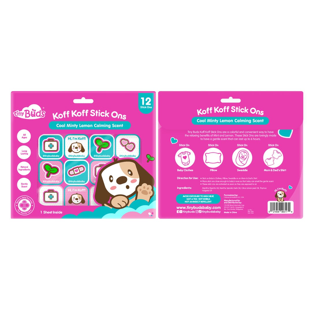 Tiny Buds Koff Koff Stick Ons 12Pcs