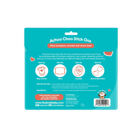 Tiny Buds Achoo Choo Stick Ons 12Pcs