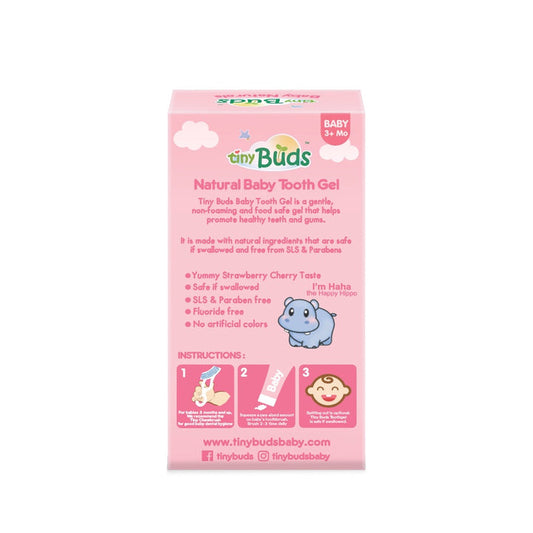 Tiny Buds Baby Toothgel Stage 1 - Strawberry Cherry 55g - Extra Value Mart