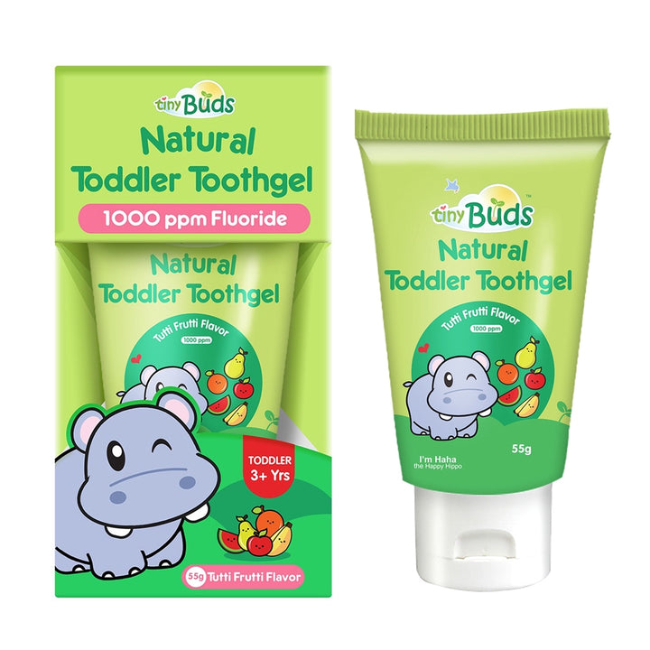 Tiny Buds Toddler Training Toothpaste - Stage 2 Tutti Frutti 55g - Extra Value Mart