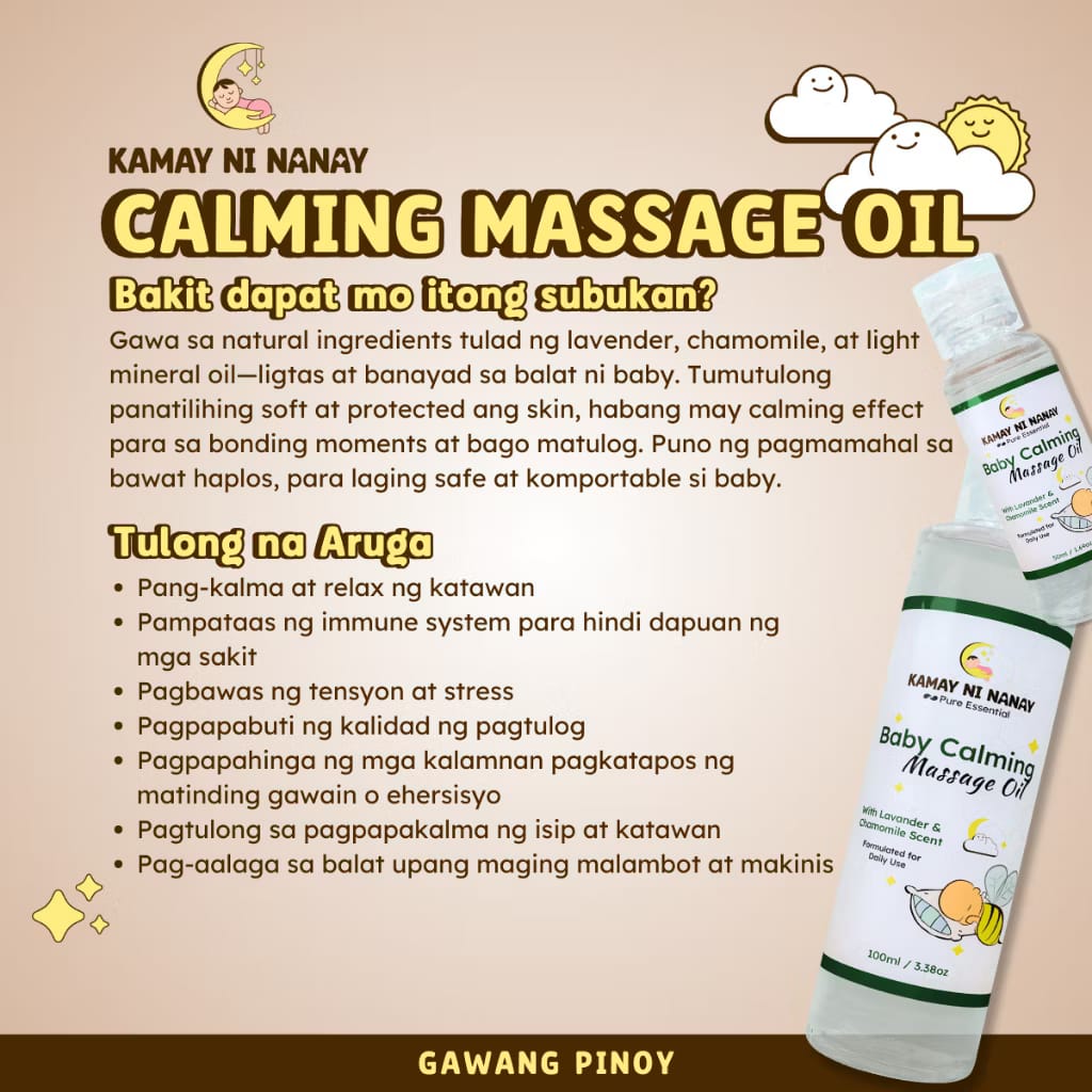 Kamay ni Nanay Baby Calming Massage Oil 50ml