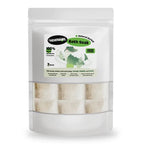 A package of Hegerbáby 100% Natural Soap Bath Soaks in a clear resealable stand-up pouch with a white label and green accents, topped with a green oval badge reading '1 PACK' on a white background.