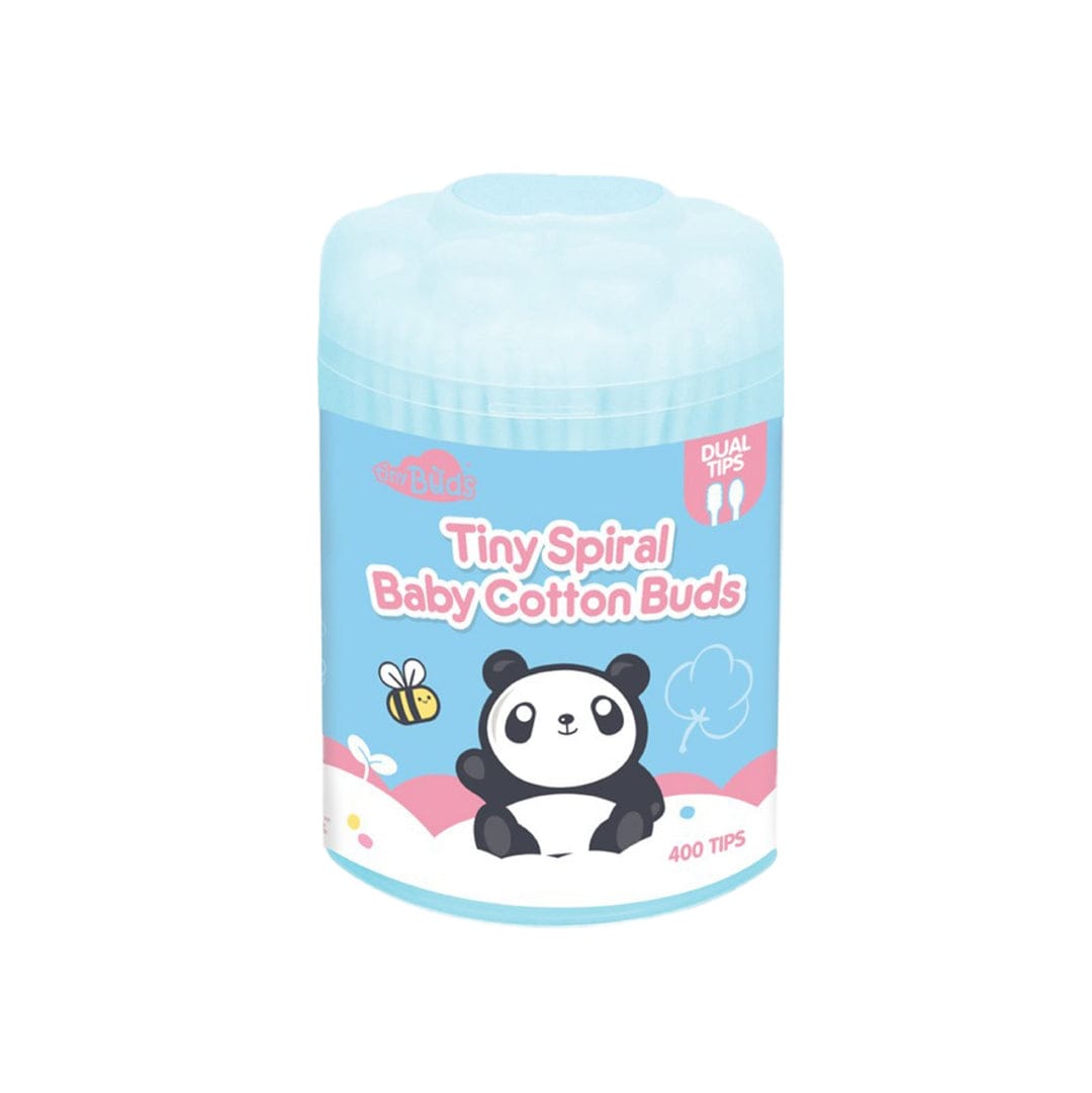 Tiny Spiral Baby Cotton Buds 400 Tips – Dual Tip Gentle Cotton Swabs for Safe Baby Cleaning