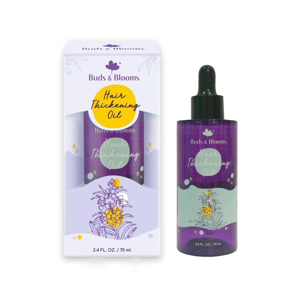 Buds and Blooms Hair Thickening Oil 70ml – Strengthen, Nourish and Volumize