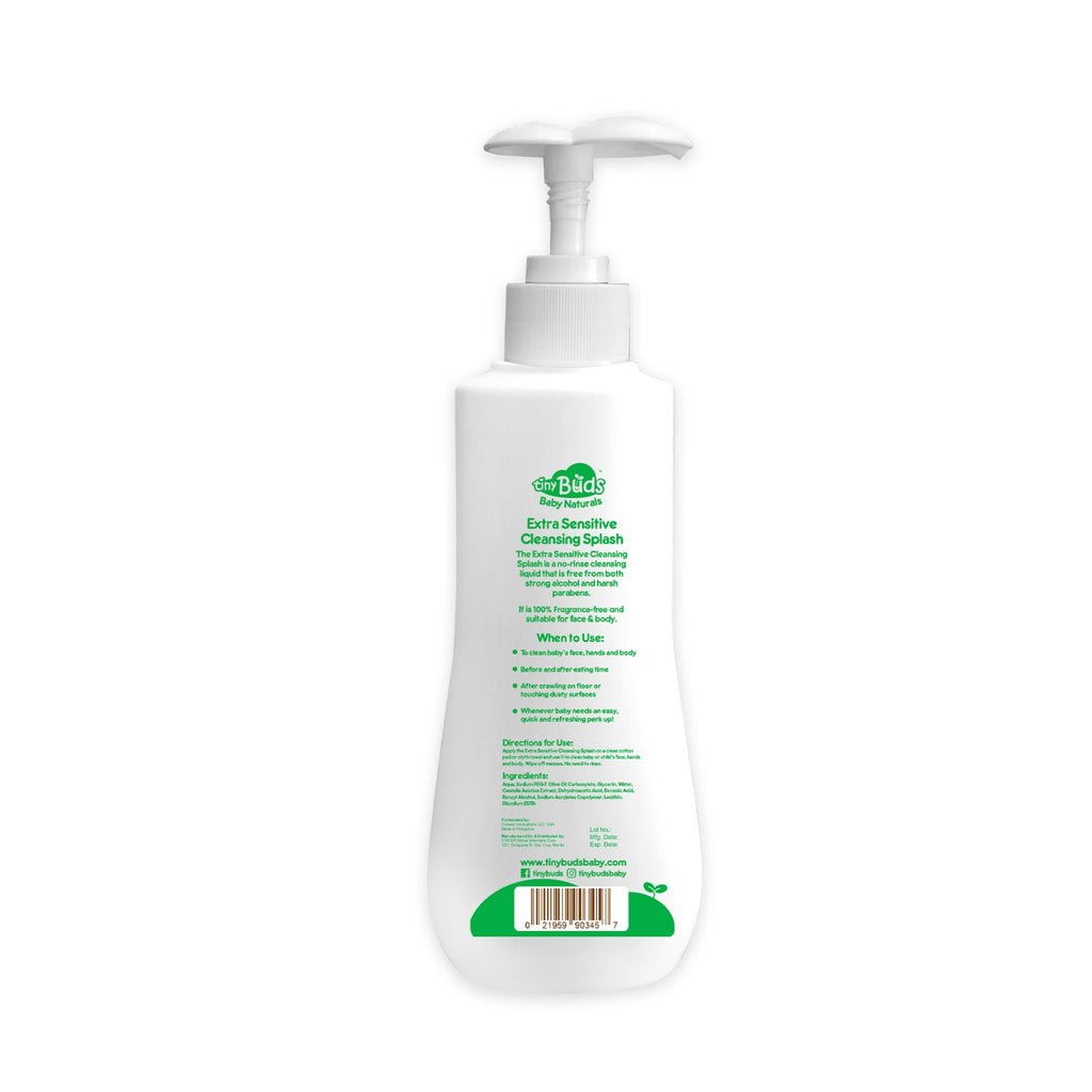 Tiny Buds Extra Sensitive Baby Cleansing Splash 350ml