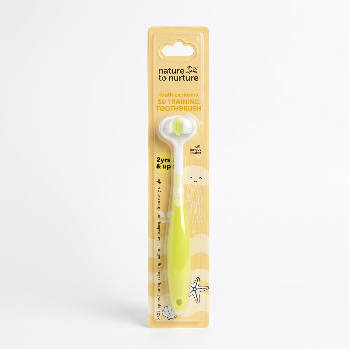 Nature to Nurture Tooth Explorers 3D Training Toothbrush 2 Years Up | Kids Oral Care UAE