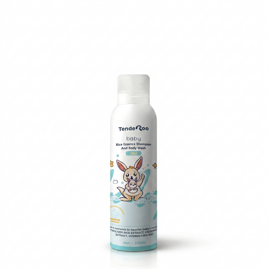 TendeRoo Baby Rice Essence 2-in-1 Shampoo and Body Wash 200ml