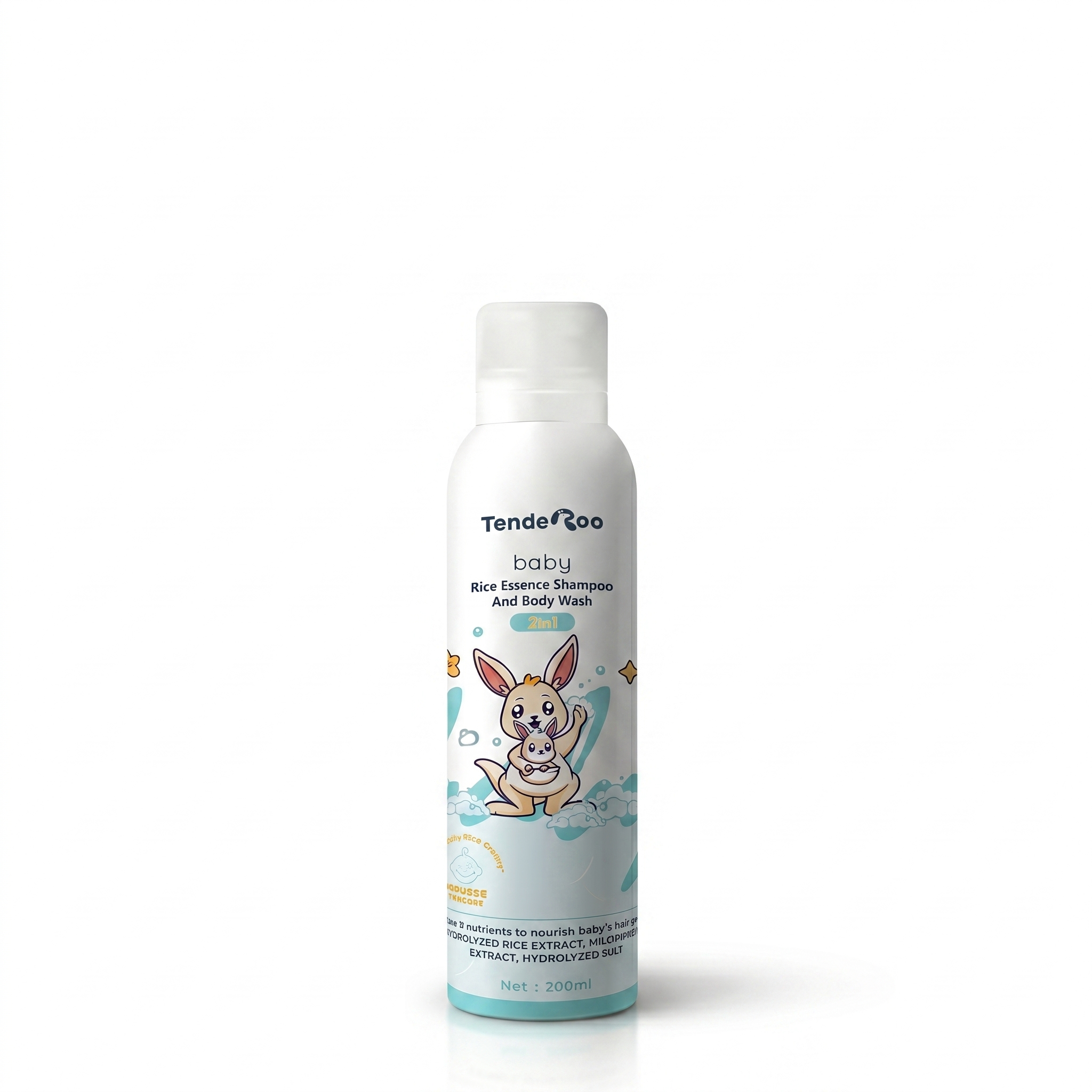 TendeRoo Baby Rice Essence 2-in-1 Shampoo and Body Wash 200ml