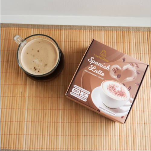 LactaGlow Spanish Latte Premium Decaf Coffee – Lactation & Breastfeeding Support Drink