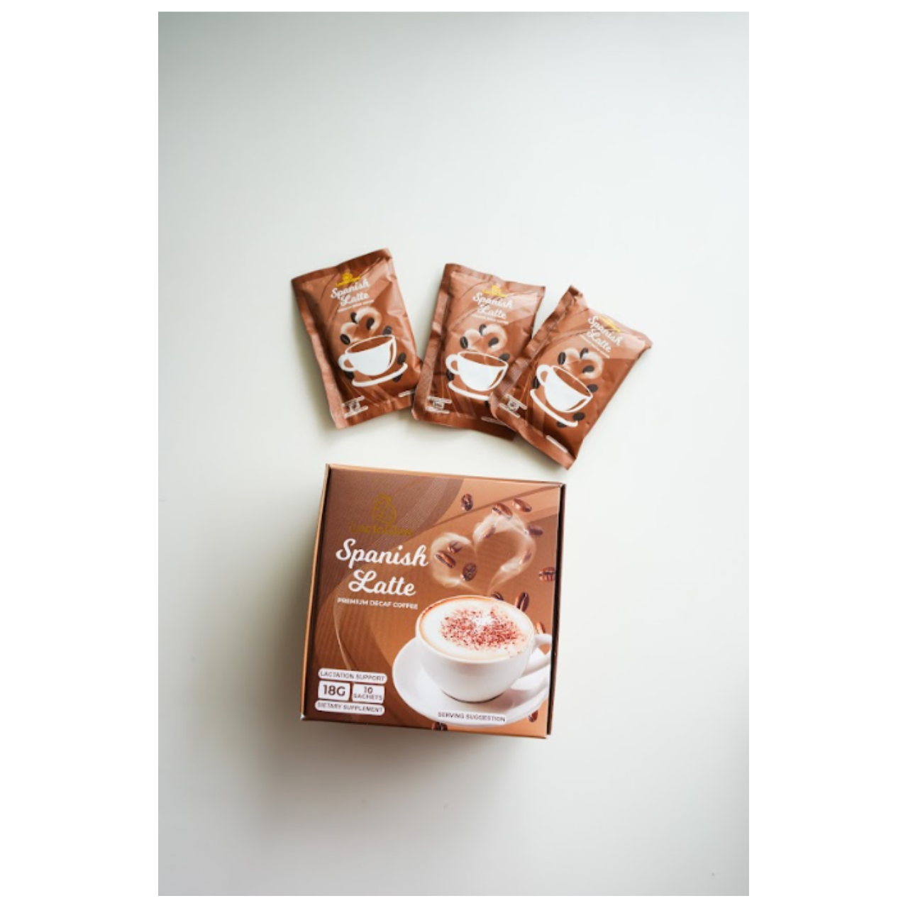 LactaGlow Spanish Latte Premium Decaf Coffee – Lactation & Breastfeeding Support Drink