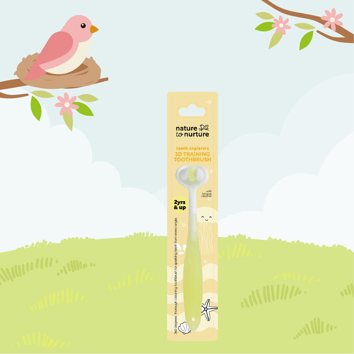 Nature to Nurture Tooth Explorers 3D Training Toothbrush 2 Years Up | Kids Oral Care UAE