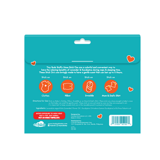 Tiny Buds Stuffy Nose Stick Ons 12Pcs