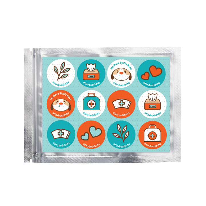 Tiny Buds Stuffy Nose Stick Ons 12Pcs