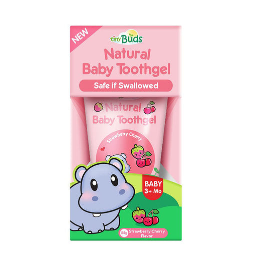 Tiny Buds Baby Toothgel Stage 1 - Strawberry Cherry 55g - Extra Value Mart