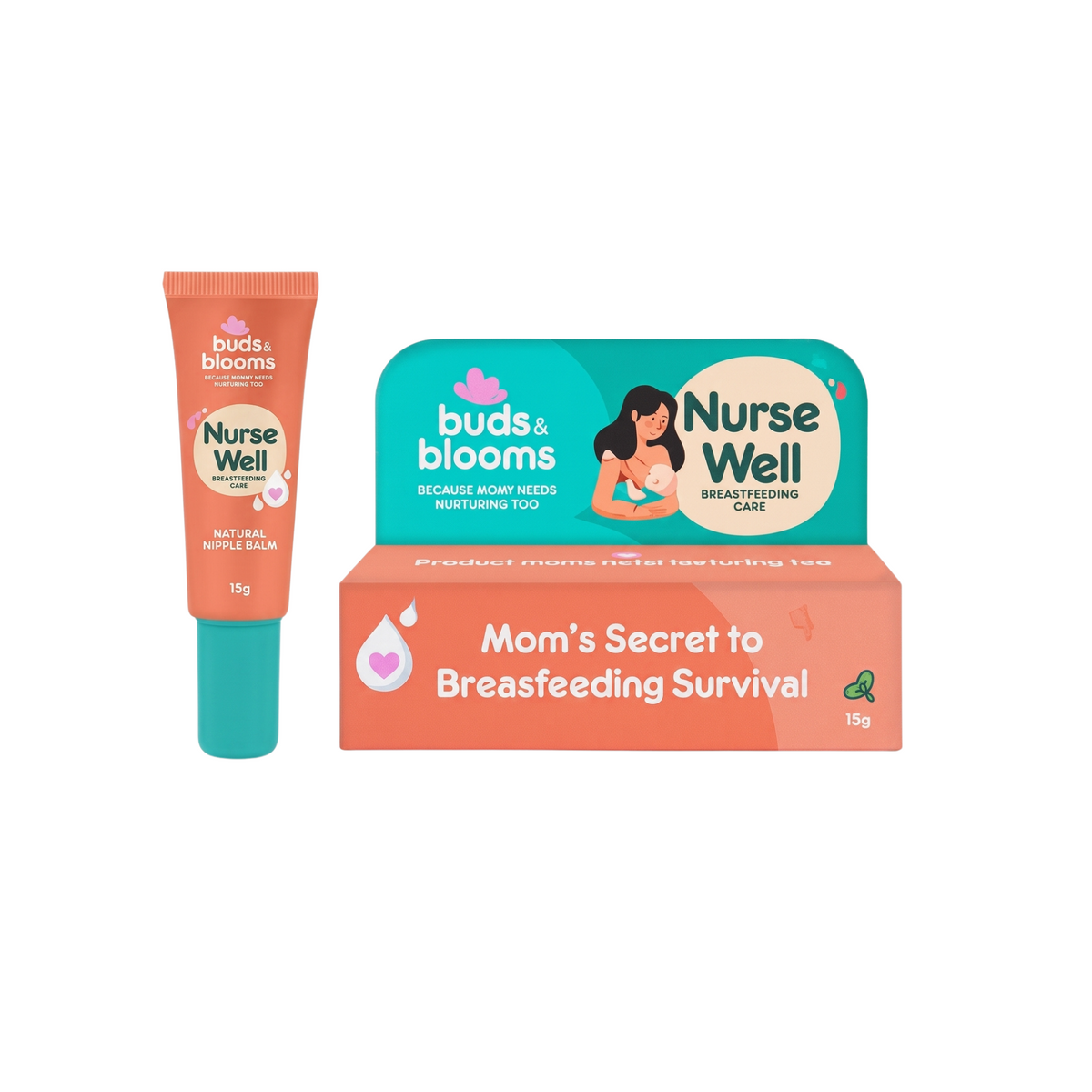 Buds & Blooms Nipple Nurse 15g breastfeeding nipple balm | Extra Value Mart UAE