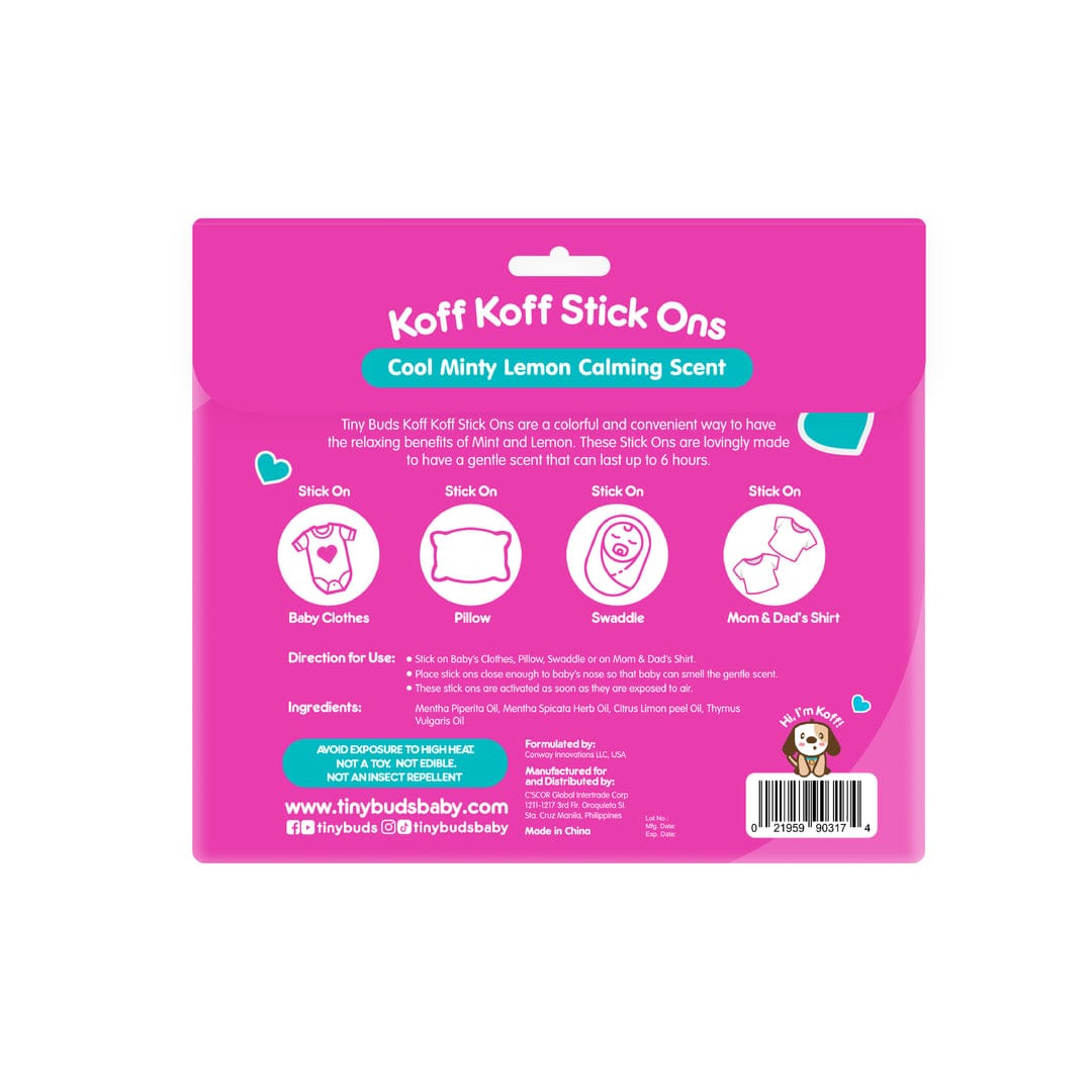 Tiny Buds Koff Koff Stick Ons 12Pcs