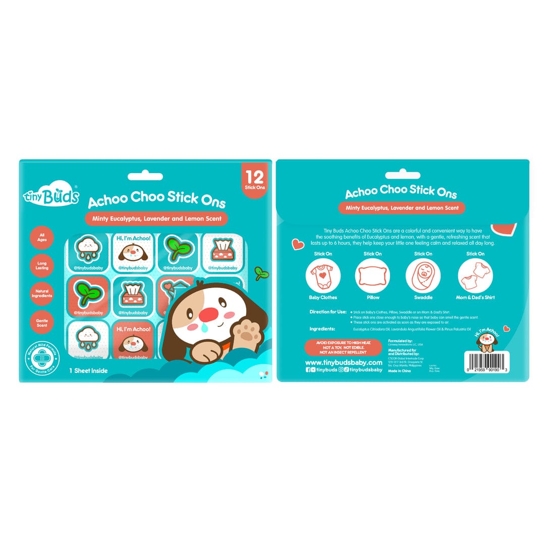 Tiny Buds Achoo Choo Stick Ons 12Pcs