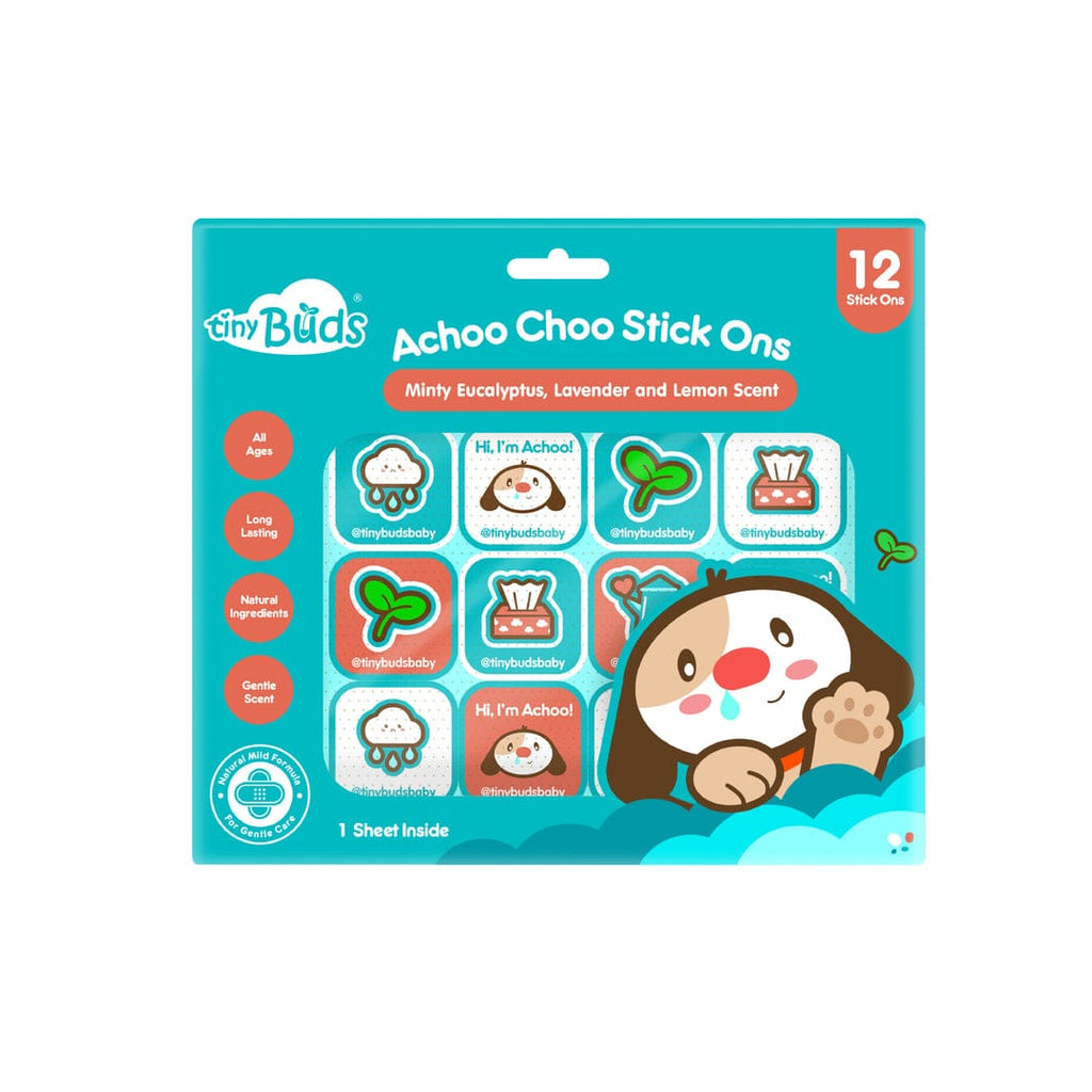 Tiny Buds Achoo Choo Stick Ons 12Pcs