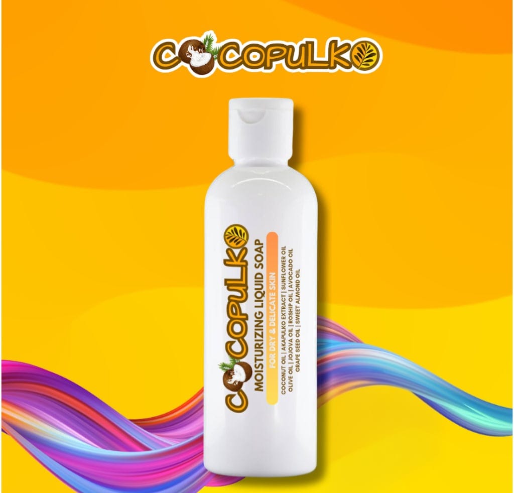 Cocopulko Moisturizing Liquid Soap for Dry & Delicate Skin (with Akapulko Extract & 8 Fine Oils)