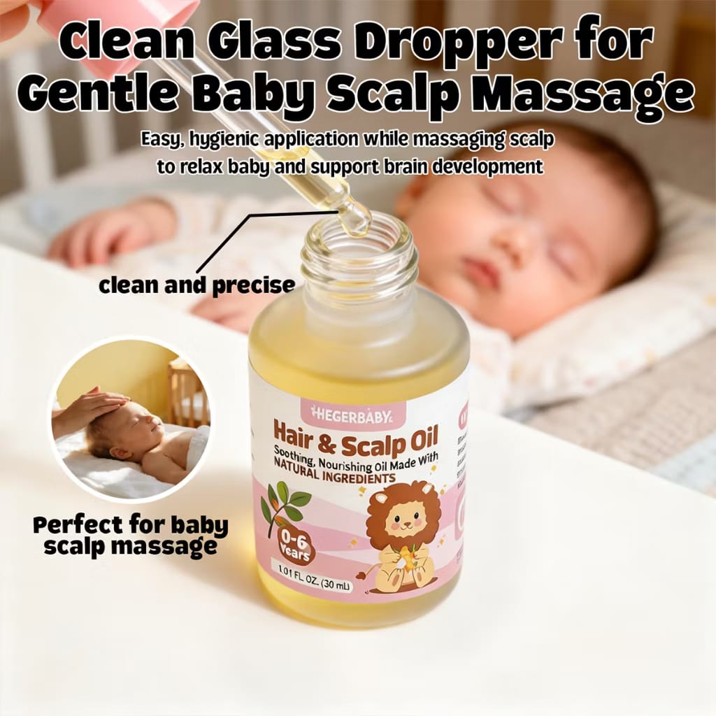 HegerBaby PH Hair & Scalp Oil 30ml – Nourishing Baby Scalp Treatment for Healthy Hair Growth