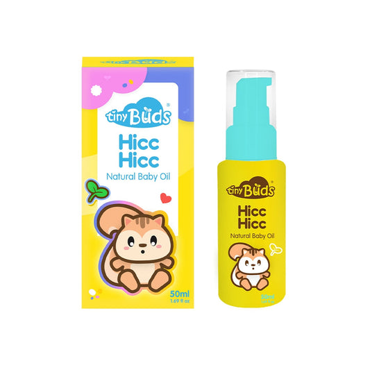 Tiny Buds Hicc Hicc Natural Baby Oil 50ML - Extra Value Mart