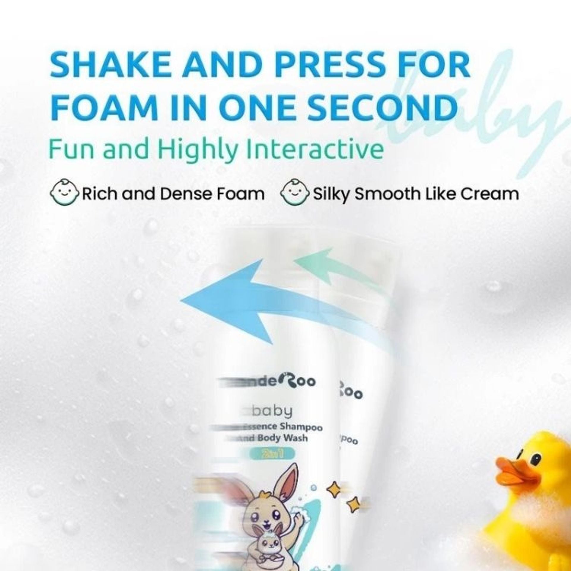 TendeRoo Baby Rice Essence 2-in-1 Shampoo and Body Wash 200ml