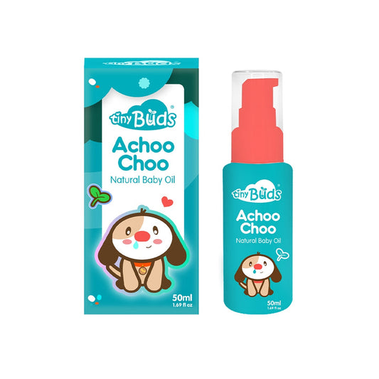 Tiny Buds Achoo Choo Natural Baby Oil 50ML - Extra Value Mart