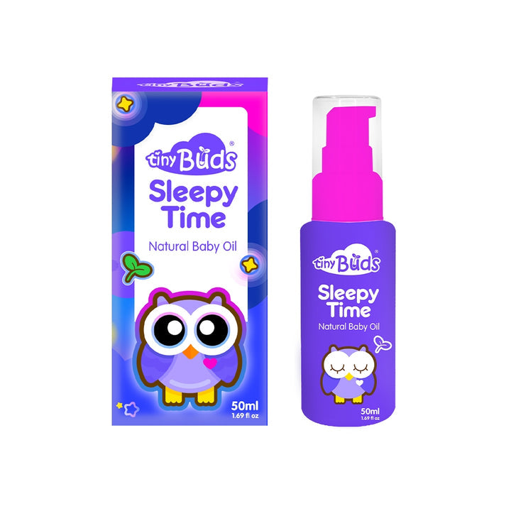 Tiny Buds Sleepy Time Natural Lavender Baby Oil (50ml) - Extra Value Mart