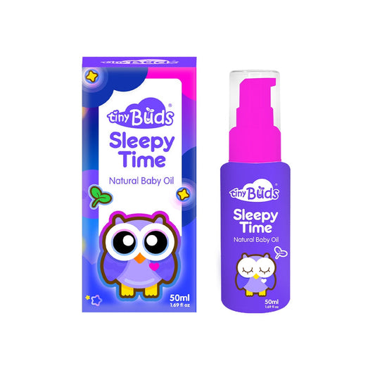 Tiny Buds Sleepy Time Natural Lavender Baby Oil (50ml) - Extra Value Mart